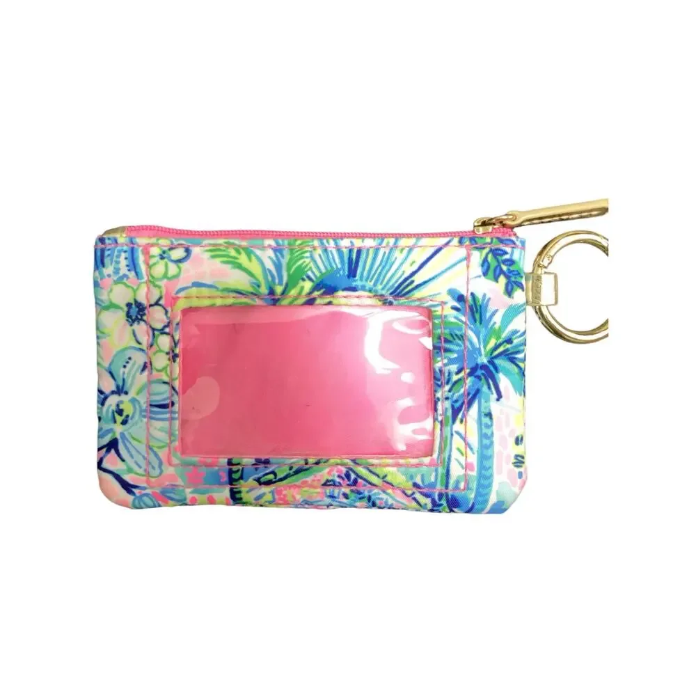 Lilly Pulitzer Wallet/ Pouch Women’s One Size ID/ Card Soft Case Blue Print